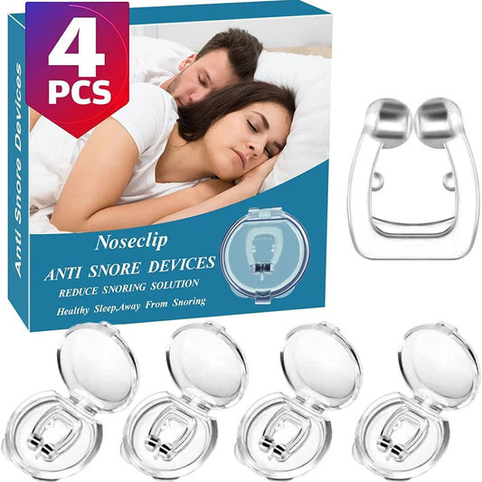 Anti Snore Stop Snoring Nose Clip Silicone Magnetic Sleep Tray Sleeping Aid Apnea Guard Night Device with Case Snoring Solution