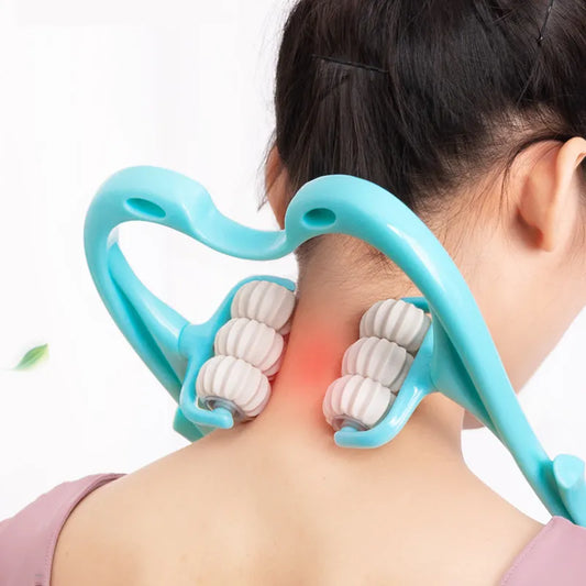 Cervical Spine Massager Roller Back Massager Manual Use To Relieve Fatigue Shoulder Neck Instrument Lumbar Lneading Household